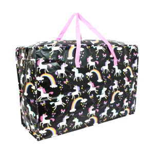 Extra Large Jumbo Reusable Laundry/Shopping/Storage Bag with Zip