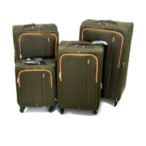 4 Piece Soft Shell Luggage Set - Lightweight, Durable and Spacious, with 360° Spinner Wheels.