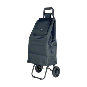 Black Travel Shopping Trolley -Dimensions for the Frame and the Bag.